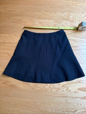 J. Crew Black A-Line Panel Skirt